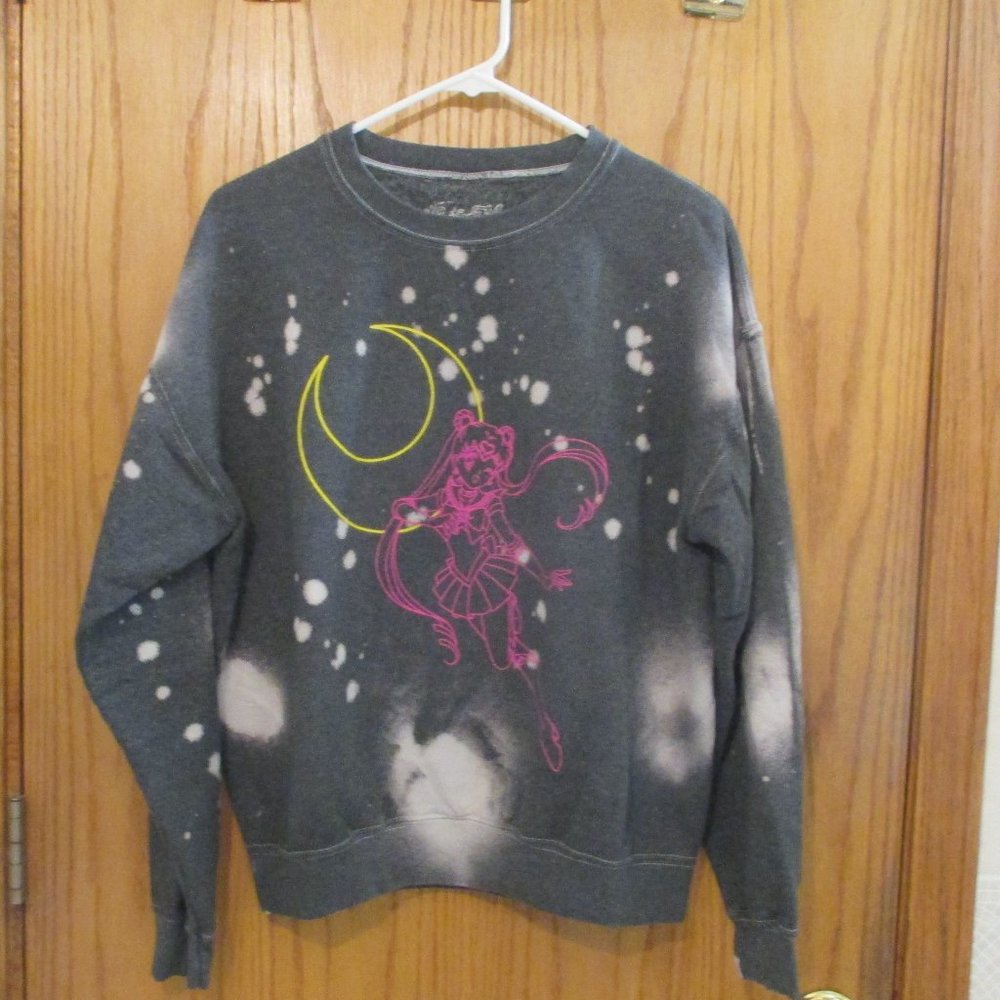 Sailor Moon Sweatshirt Bleach Spot